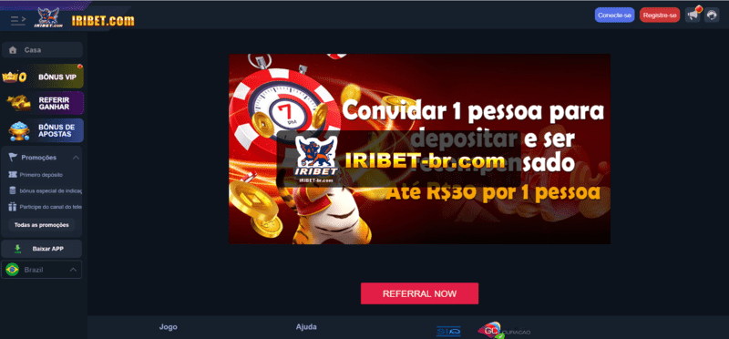 Catálogo de Jogos do Cassino Iribet